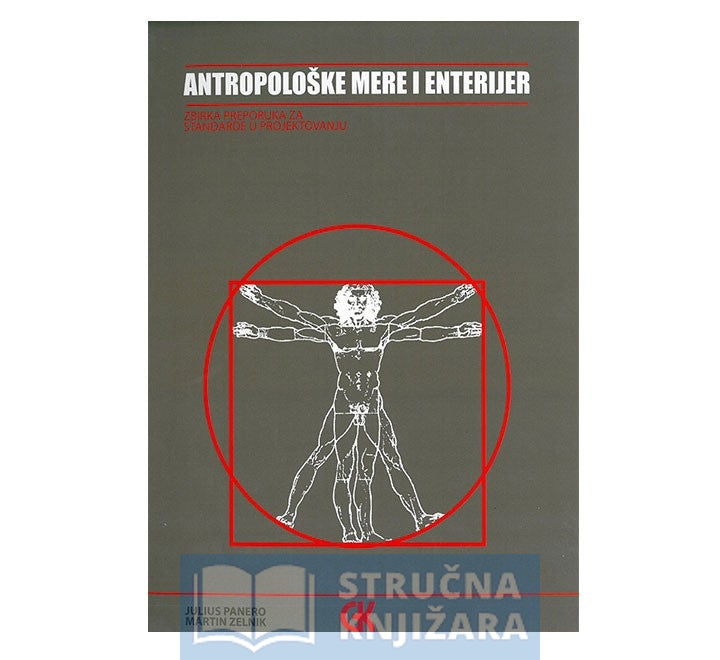 Antropološke mere i enterijer - zbirka preporuka za standarde u projektovanju - Julius Panero, Martin Zelnik