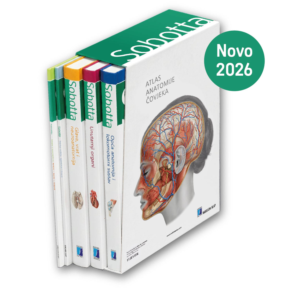Sobotta - Atlas anatomije čovjeka I. + II. + III. + Tablice + Mapa + Kutija